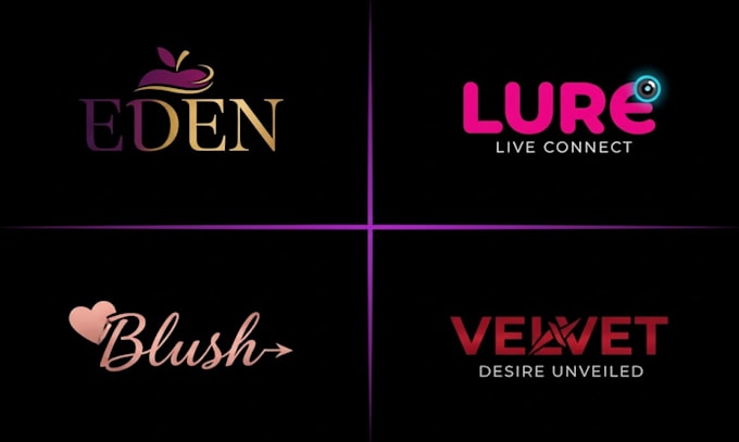 design unique adult industry, camgirl, dating  erotic logo for your business