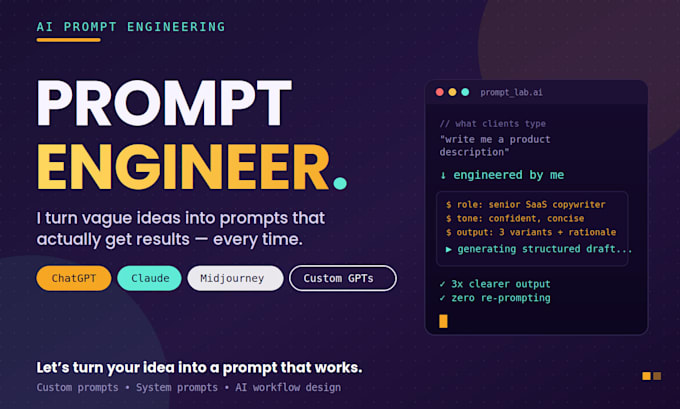 do all kinds of prompt engineering
