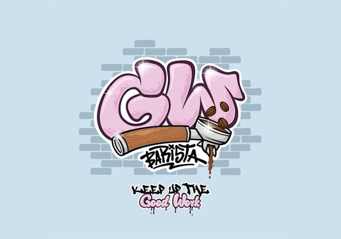 design awesome graffiti style logo