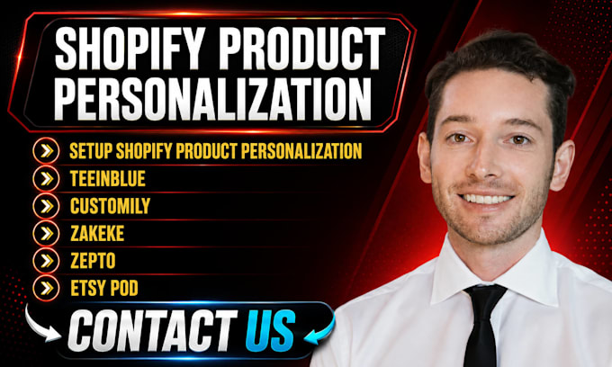 setup shopify product personalization teeinblue customily zakeke zepto etsy pod