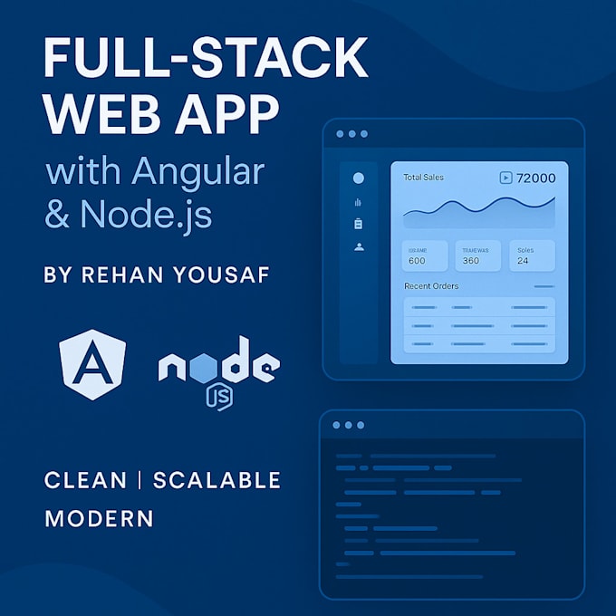 develop angular web, mobile apps with firebase, node, chat, auth, calendar