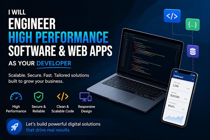 develop custom web applications and business dashboards