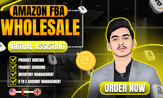 be your expert amazon fba wholesale virtual assistant, amazon VA