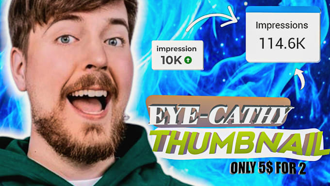 make you amazing thumbnails that will generate more viewers