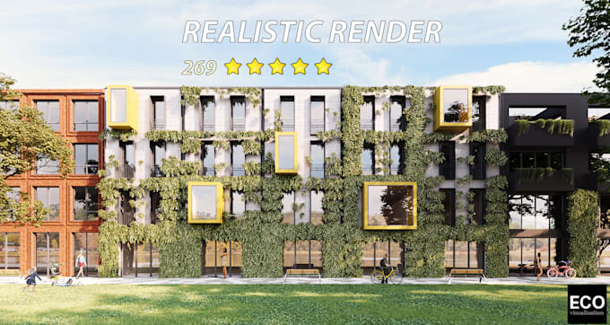 create realistic 3d rendering your house