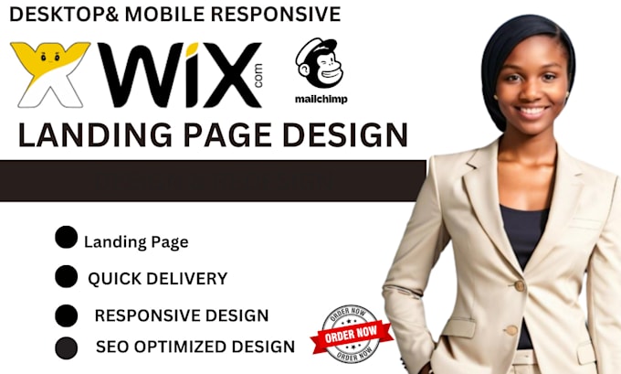 build a landing page using wordpress, elementor or wix