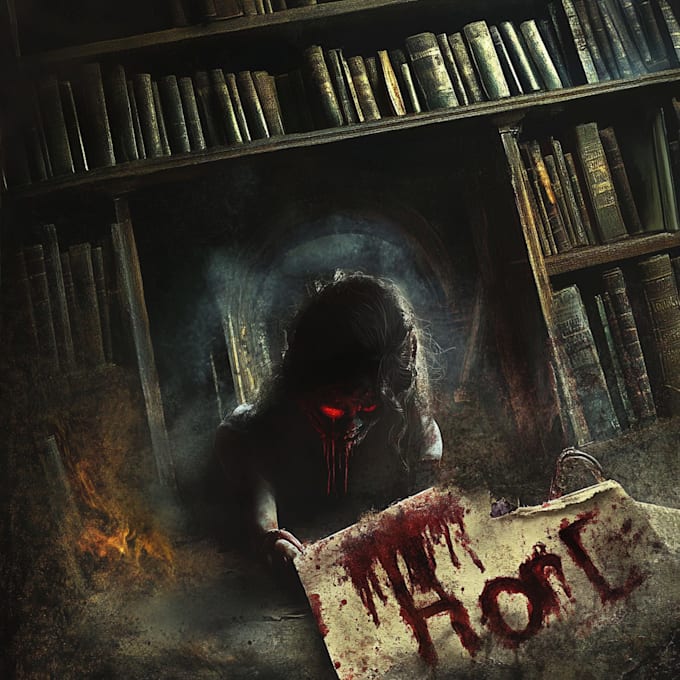 design horror book cover, ebook cover