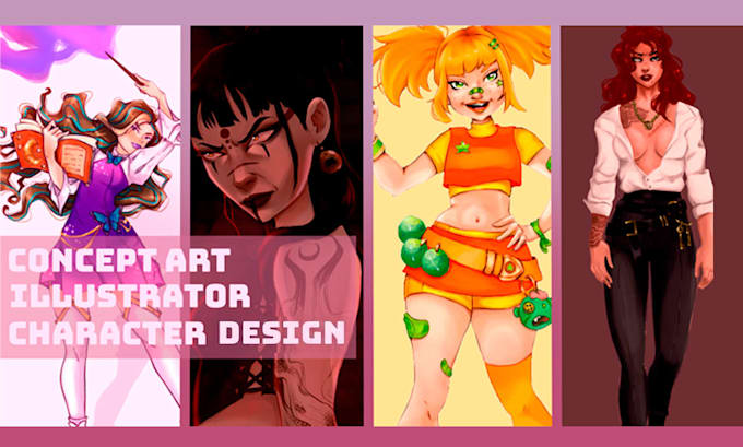draw your character design or concept