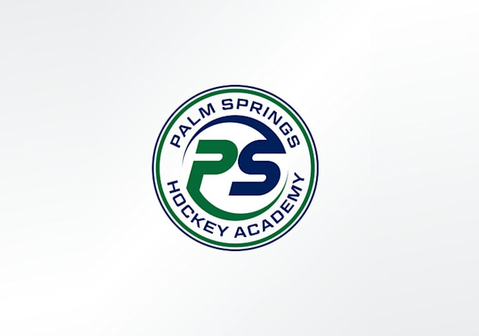 create fun creative high school hockey academy logo