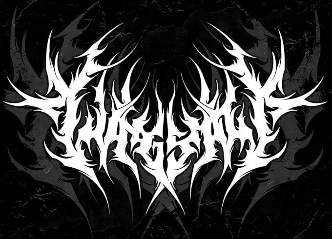 make a black metal and death metal logo