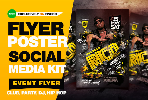 design event club party flyer or any flyer design