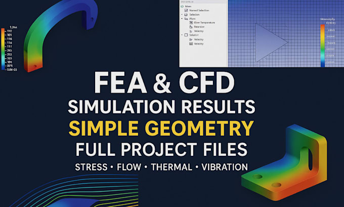 Do fea and cfd simulation in ansys, abaqus, hyperworks and solidworks ...