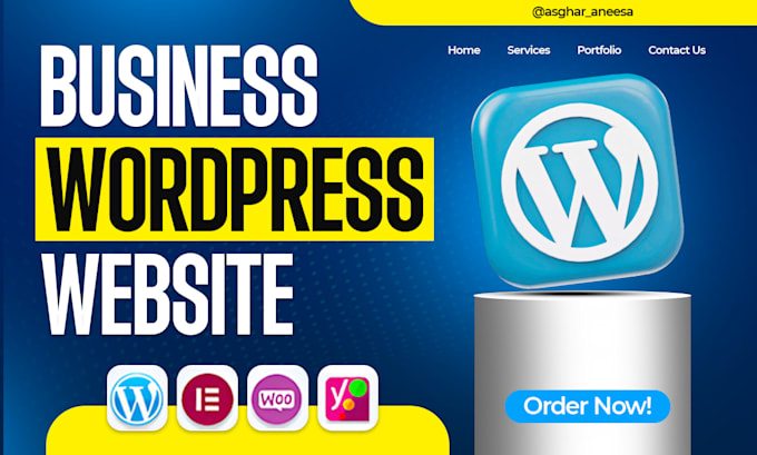 create a professional business wordpress website design