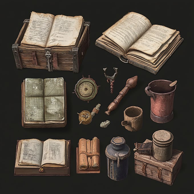 Craft unique 2d game art props, icons, items, objects by Cycelea | Fiverr