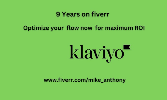 fix or optimize klaviyo flows for maximum ROI