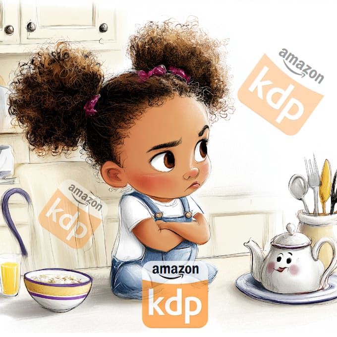 do children story book illustration, children story book illustration