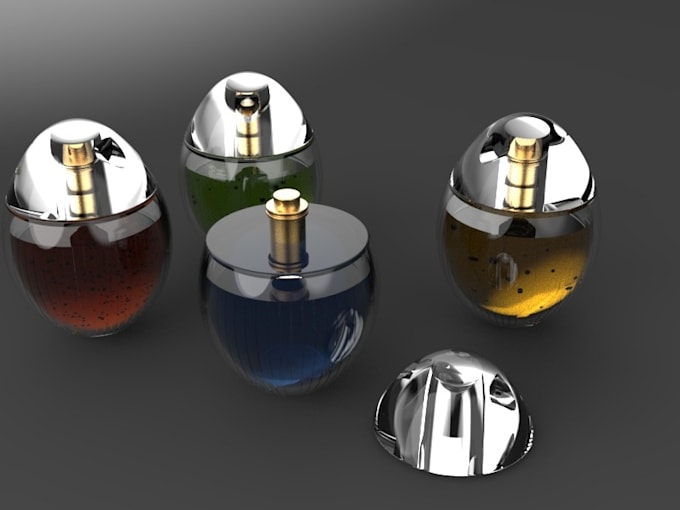 design modern glass bottle and high perfume packaging design
