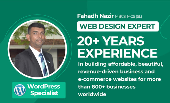 design, redesign, revamp wordpress and ecommerce website with speed and security