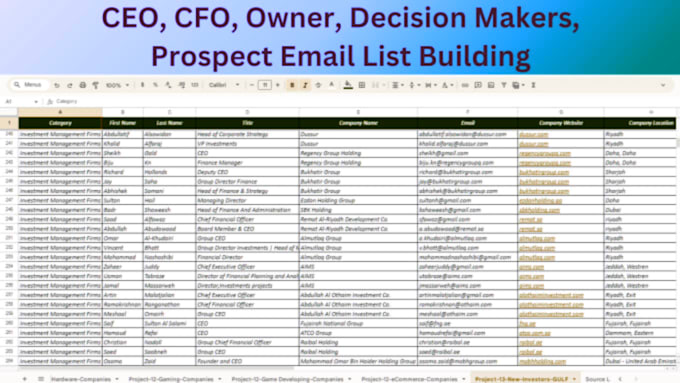 find owner, founder, CEO, c level and decision makers leads