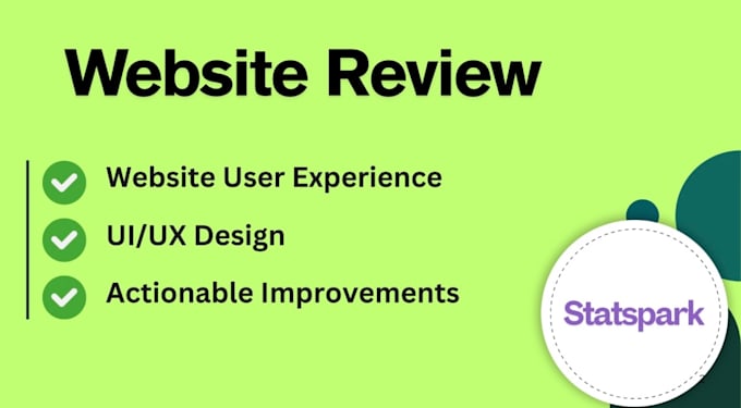 User test your website, mobile app by Statspark | Fiverr