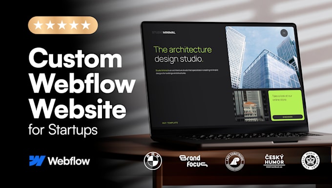 design and develop custom webflow website for startups