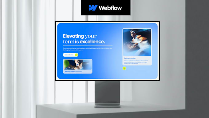 design and develop custom webflow website for startups