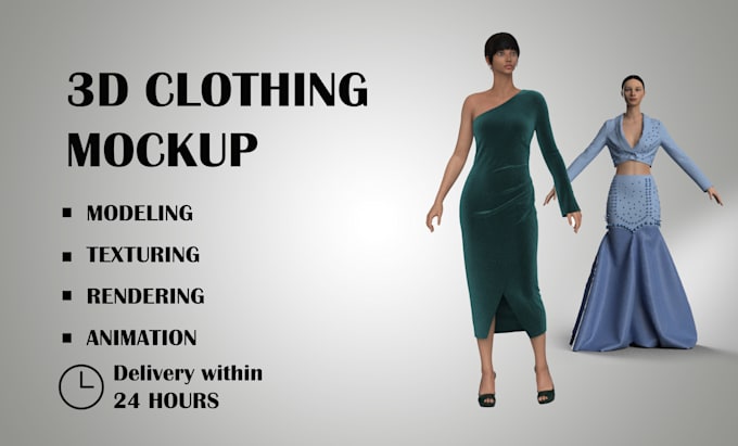 create 3d garment design in clo3d and marvelous designer