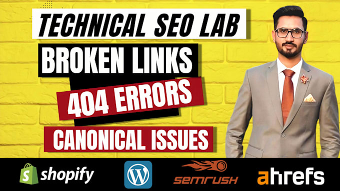 fix 404, 301, broken links, indexing and canonical issues