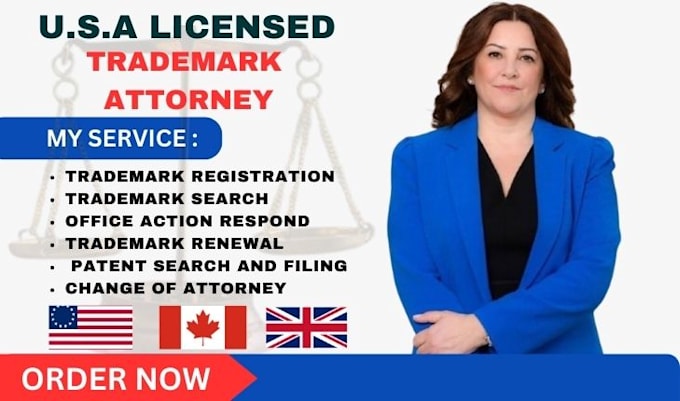 Be your us licensed trademark attorney for your uspto trademark
