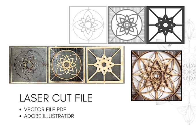 design a vector file for laser cut