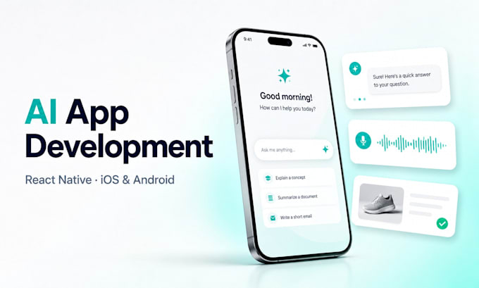 do ai mobile app development in react native for ios and android