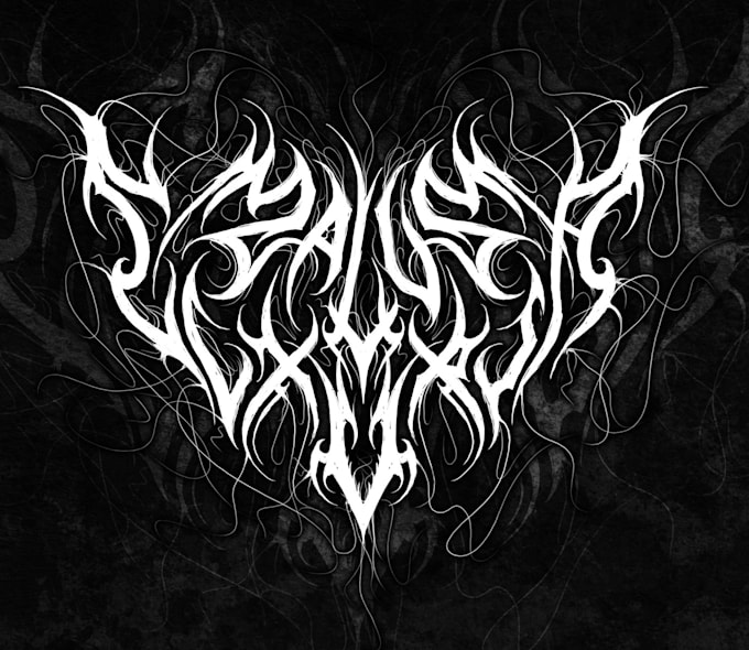 create black metal logo bands