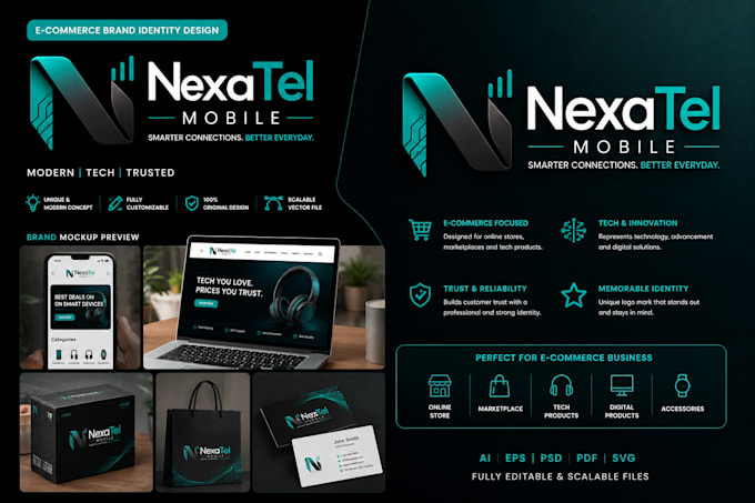 make modern, minimalist and premium logo design