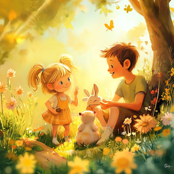draw illustrations for children book
