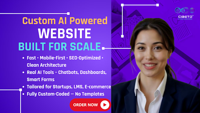 Design custom ai powered websites built for scale by Anu_sri07 | Fiverr