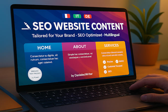 engaging SEO content for website pages en IT de
