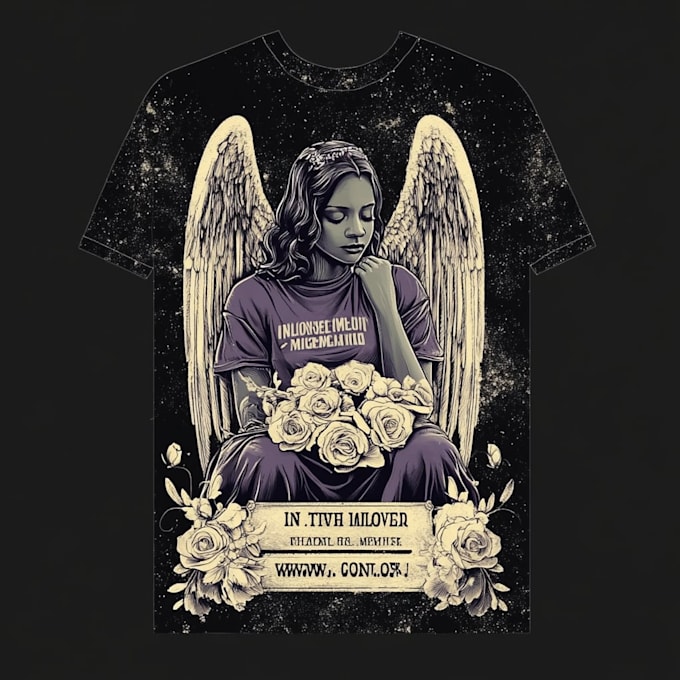 design memorial funeral rip in loving memory t shirt design
