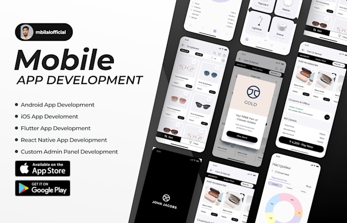 develop a mobile app for ios and android using react native