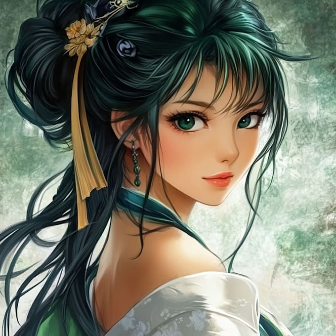 draw chibi anime character art kawaii for you