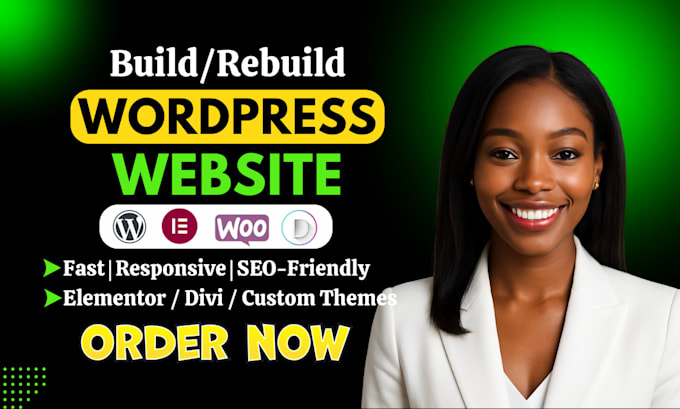 build or rebuild wordpress website, revamp wordpress website with elementor
