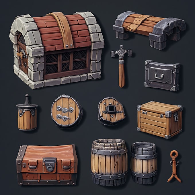 draw props, icons, assets or game objects for you