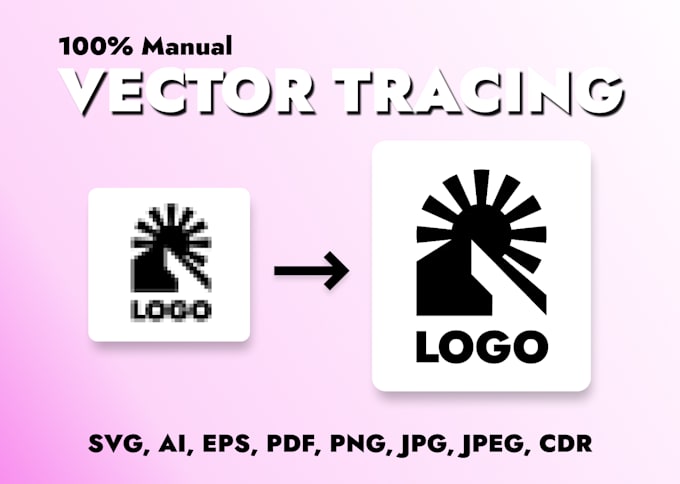 convert your sketch or existing logo into a vector file