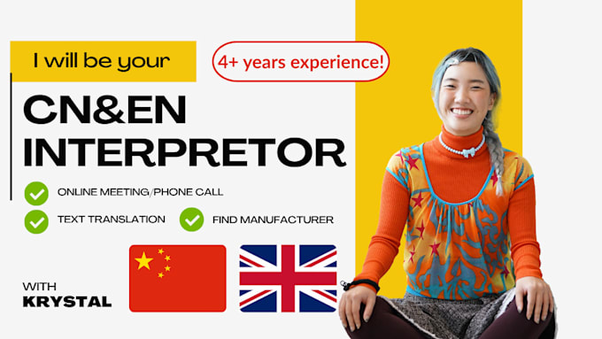 be your live chinese and english interpreter and translator