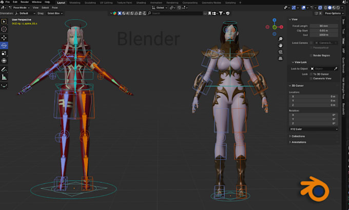 professionally do 3d rigging in maya blender unity and unreal engine