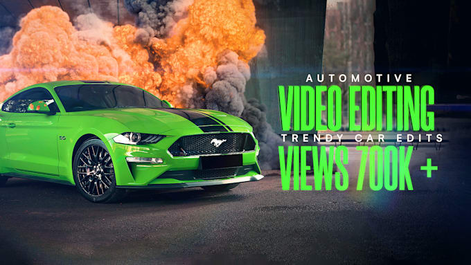 do trendy car video editing for reels and tiktok