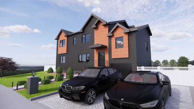 create realistic 3d renders of your house exterior and interior