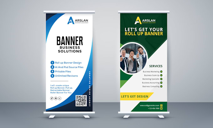 design roll up, retractable banner, pull up, roller banner, sign design