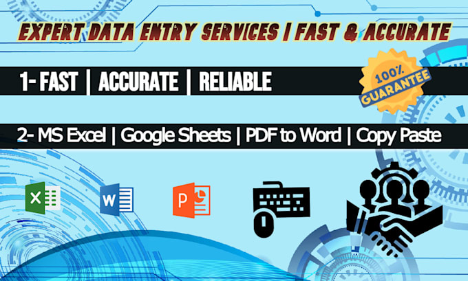 be your virtual assistant for data entry, web research tasks
