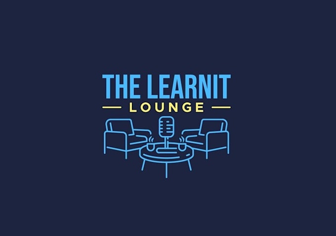 design awesome podcast lounge logo