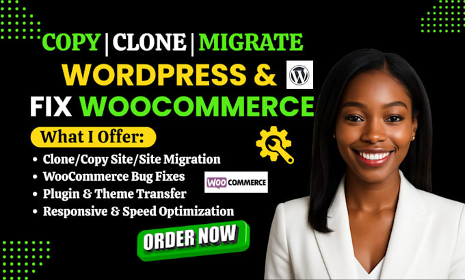 migrate wordpress site, clone duplicate wordpress in 24hrs